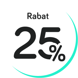 25% rabatu