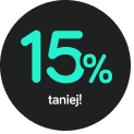 aż 15% taniej